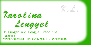 karolina lengyel business card